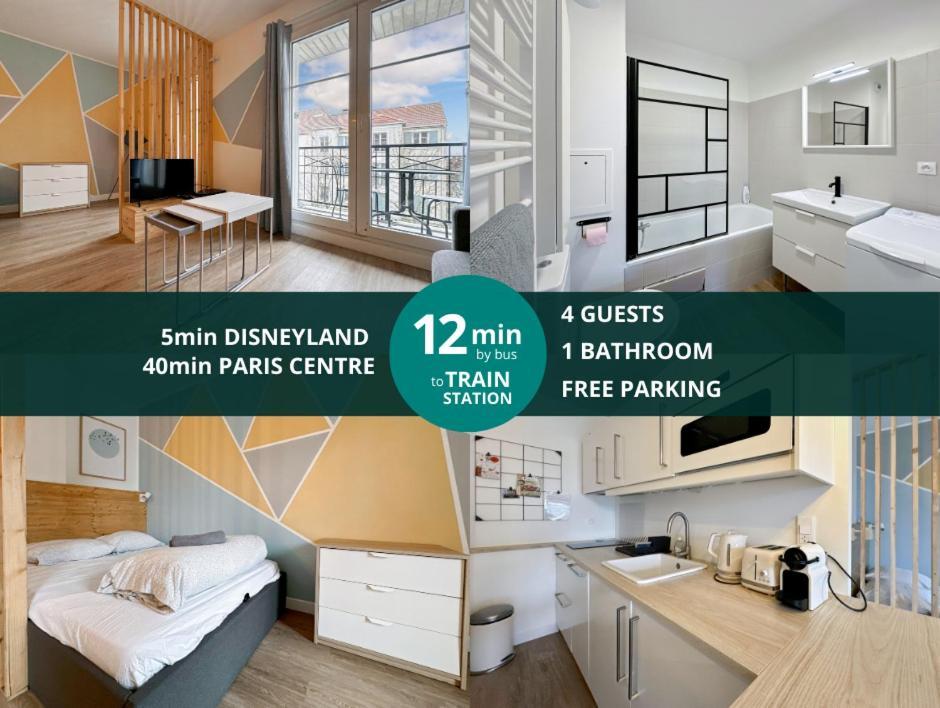 Le Delta Bailly - Appartement Pour 4 Personnes Disneyland Paris Екстериор снимка